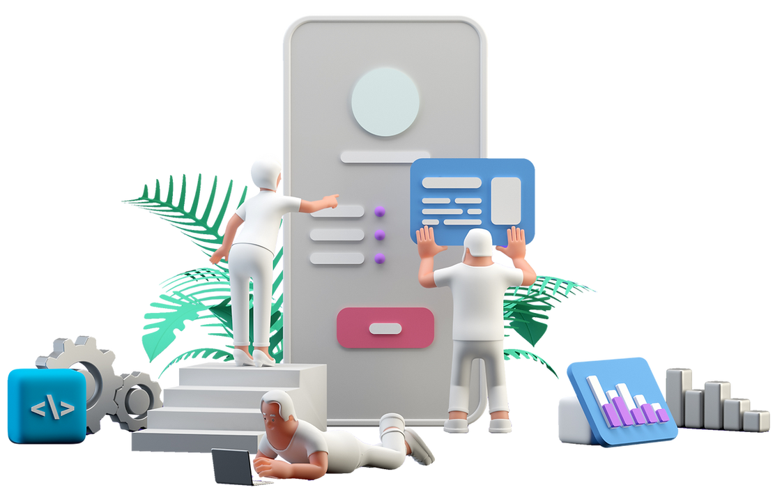 Web development illustration